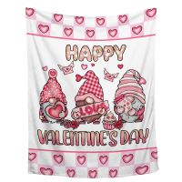 2023 KACISSTY Valentines Day Gnome Blanket Flannel Throw Blankets Soft Plush Fluffy Bed Quilts for Home Decor Air Conditioning Quilt