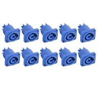 10PCS Powercon Connector 3 Pins 20A 250V Power Speaker Panel Socket Female for LED Screen Stage Lighting