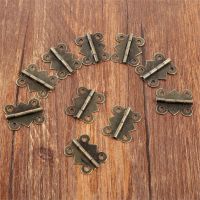 10Pcs Antik Kabinet Furniture Engsel Perhiasan Kotak Kayu 4 Lubang Kupu-kupu Vintage Engsel Perlengkapan Furniture untuk Pintu Lemari