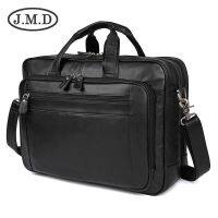 [COD] Camida leisure leather mens bag top layer cowhide meeting briefcase large 17-inch computer