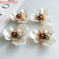 ?【Lowest price】Wonderful 1ชิ้นจานดอกไม้เดซี่พลอยเทียมมุกเครื่องประดับแฮนด์เมด DIY โลหะผสมทอรัส