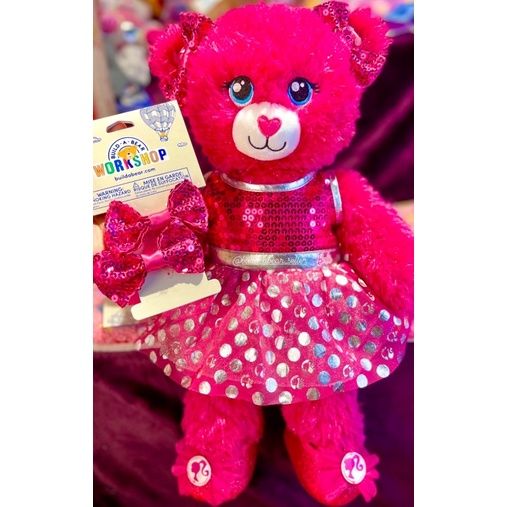 ขายดี-ตุ๊กตาหมี-บิ้วอะแบร์-รุ่นบาร์บี้-สีสวย-build-a-bear-สินค้ามือสองคุณภาพสูงนำเข้าจากอเมริกา