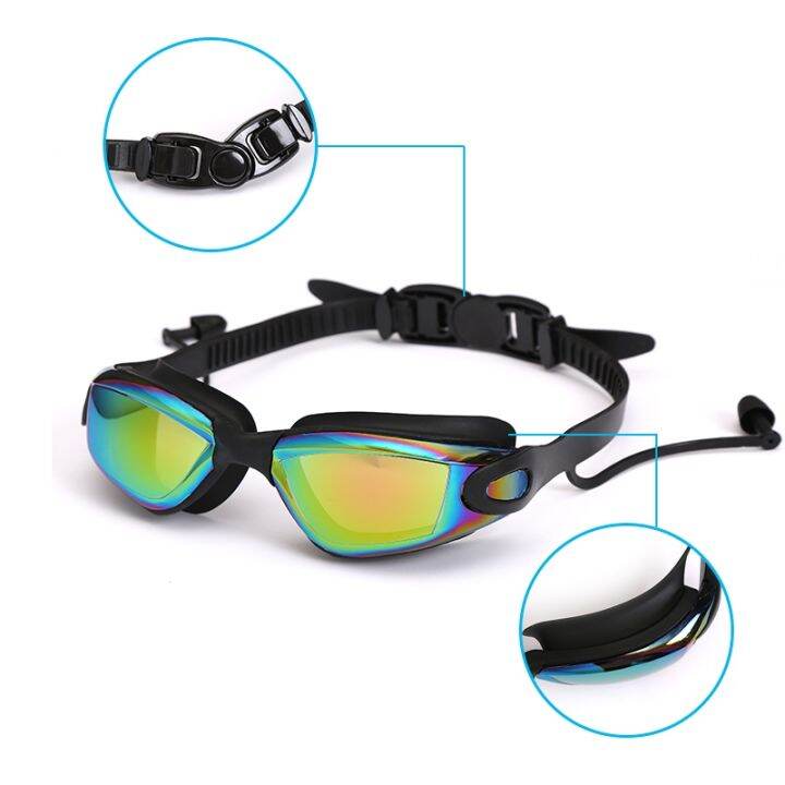 professional-swimming-goggles-swimming-glasses-with-earplugs-nose-clip-electroplate-waterproof-silicone-adluts