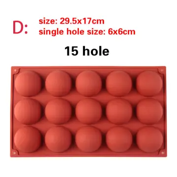 4 Cavity Rectangle Round Soap Silicone Molds DIY Handmade Cake