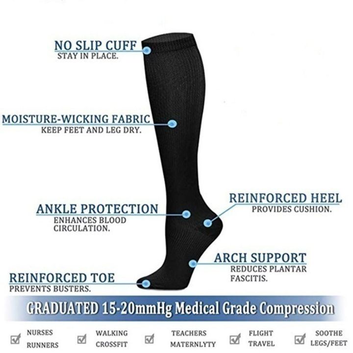 summit-1-pair-ดูแลสุขภาพ-หลากสี-ยางยืด-สนับสนุนซุ้มประตู-บรรเทาอาการปวด-ถุงน่องสูง-ถุงเท้าขาเส้นเลือดขอด-ถุงเท้าการบีบอัด-unisex