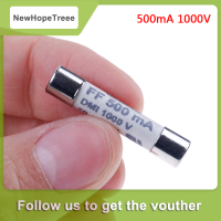 NewHopeTreee ฟิวส์1000V DMI 500mA 0.5A FF 1ชิ้นสำหรับ F18B มัลติมิเตอร์ F15B F17B 6.3x32mm