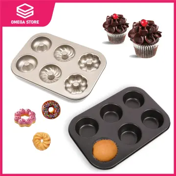 WALFOS Non-Stick Silicone Cake Mold Muffin Cupcake Baking Pan Tray