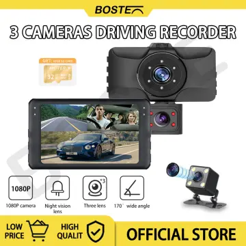 4K Dual Dash Cam Front and Inside, GOODTS Car Camera 1080P with 1.5 inch  Screen, Dash Camera for Cars with WiFi, Dashcam with App Control, G-Sensor,  Parking Monitor, 64GB Memory Card 