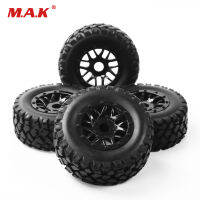 4PCSset RC accessory 1:10 short course truck tyre tire wheel rim TRAXXAS SLASH PP0339+PP1003K 17mm hex car model parts