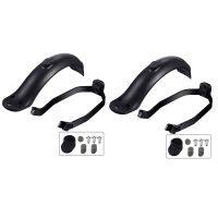 2X Rear Mudguard and Bracket Replacement Accessory for Xiaomi M365/M365 Pro Scooter with Screws and Screw Caps