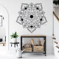 (สติ๊กเกอร์และรูปลอกติดผนัง) Mandala Vinyl Stiker Mandala Ding Mandala Mandala Bunga Hidup Stiker untuk Ruang Tamu Kamar Pola Bunga Dkorasi L