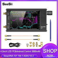 SeeSii DeepVNA-101 10k-1ตัววิเคราะห์ GHz เสาอากาศ.5,ตัววิเคราะห์เครือข่ายเวกเตอร์หน้าจอสัมผัส4.3นิ้วพร้อมกล่องโลหะ,เครื่องวัดค่า SWR UHF,การวัดระดับ NanoVNA-F HW3.2อัพเกรด