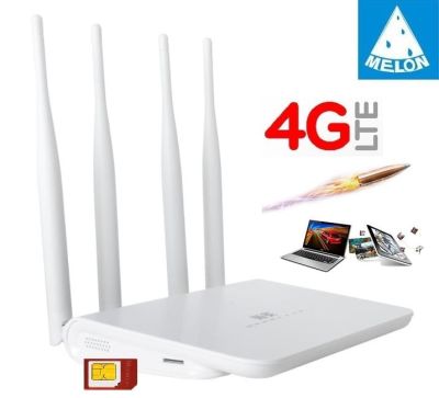 4G Router เราเตอร์ใส่ซิม ปล่อย Wi-Fi,300Mbps 2.4Ghz Ultra fast 4G Speed รองรับ 4G ทุกเครือข่าย Melon LT17Plus.