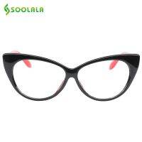 {Paopao glasses} SOOLALA Cat Eye แว่นตาอ่านหนังสือผู้หญิงน้ำหนักเบาแว่นตาอ่านหนังสือ Presbyopic 0.5 0.75 1.0 1.25 1.5 1.75 2.0 2.5 3.0 3.5 4.0