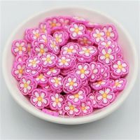 20g 10mm Multicolor Flower Polymer Clay Colorful Slices for DIY Crafts Tiny Cute Plastic Klei Mud Particles Jewelry Accessories Clay  Dough