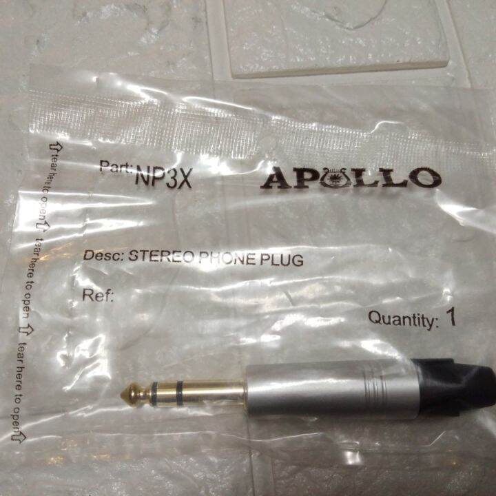 jack akay stereo trs 6,5mm model neutrik np3x | Lazada Indonesia