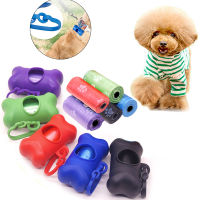 Dog garbage bag dispenser garbage bag holder-plastic garbage bag dispenser, dog 10-roll waste poop bag