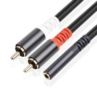 Jack 3.5 mm to 2 RCA Cable Female to Male /2RCA Male to 3.5mm Female Cable Aux Splitter For DVD Computer Tv Box Audio Cable