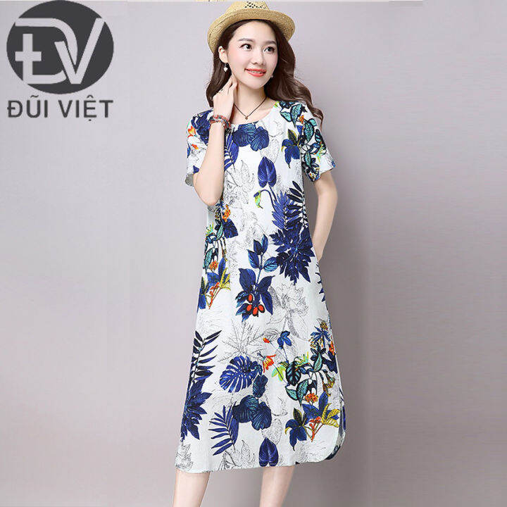 Đầm linen dáng dài cổ tim thêu hoa Váy linen suông nữ thắt eo phong cách  retro AH189  Giá Tiki khuyến mãi 427000đ  Mua ngay  Tư vấn mua sắm