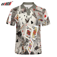 T shirt for men/Brand 3D Printed Polo Shirt Gambling Poker Cards Men 2022 New Arrival Shirts For Man Fit Fashion Mens Shirts Tops(1pcs){trading up}