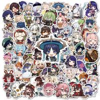 10/50/100Pcs Chibi Genshin Impact Stickers Klee Mona Xiao Eula Children Anime Stickers Laptop Graffiti Suitcase Game Scrapbook