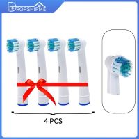 Dropshipme Replaceable Toothbrush Nozzles Brush Heads for Oral B EB17/417/50A Soft Deep Cleaning Electric Toothbrushes