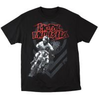 เสื้อยืดผ้าฝ้าย พิมพ์ลาย Metal Mulisha Ride mall Fmx Moto X Deegan สไตล์ไม่ซ้ําใคร แขนสั้น