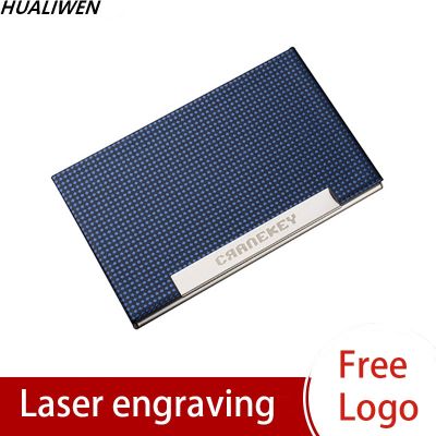 【CW】▦▣ஐ  Engraved Luxury Aluminum Metal Credit Card Case Ultra-thin Wallet Holder Business Holder