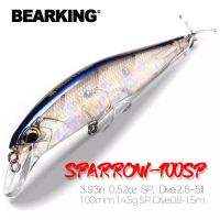 【cw】 Bearking 10cm 15g hot model lures hard bait 14color for choose minnow quality professional depth0.8 1.5m 【hot】