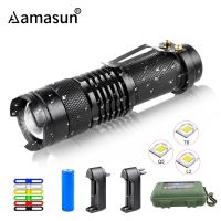 Waterproof Portable Lantern 18650 14500 Camping Light T6 L2 Q5 Flashlight Torch Adjustable Focus for Hiking Outdoor Lighting