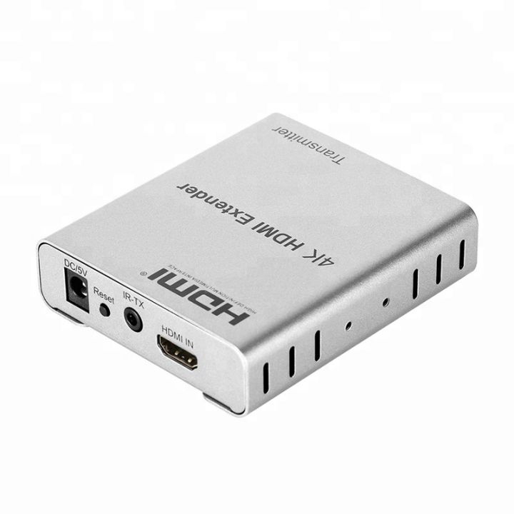 4k-hdmi-extender-เพื่อ-rj45ผ่าน-cat5e6เครือข่าย-lan-ethernet-พร้อม-ir-50m