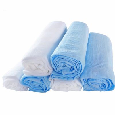 【jw】◘  Diapers Baby Muslin Repeated Nappy Newborn Gauze Cotton Swaddles Blanket 6 Pieces 70x70 cm
