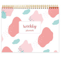 Undated Daily Weekly Planner Spiral Notebooks Journals 52 Sheets Agenda Diary Organizer with Habit Tracker To Do List Meal Plan