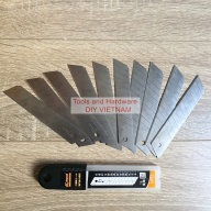 Hộp 10 lưỡi dao rọc giấy thay thế lưỡi đen hoặc trắng hãng Kapusi Nhật Bản thumbnail