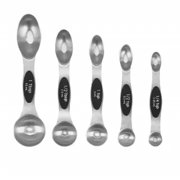 Adjustable Measuring Spoon with Double End Adjustable Scale, 9 Stalls All  in One Measuring Spoon, Wide Range of Measurements, Measures Dry and