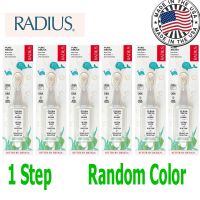 RADIUS(1ขั้นตอน) แปรงสีฟันแปรงที่บริสุทธิ์สำหรับเด็กวัยหัดเดินแปรงขนนุ่มมาก-3แพ็คใสปราศจาก BPA และเป็นที่ยอมรับซึ่งออกแบบมาสำหรับฟันและเหงือกที่บอบบางสำหรับเด็กอายุ6เดือนขึ้นไป