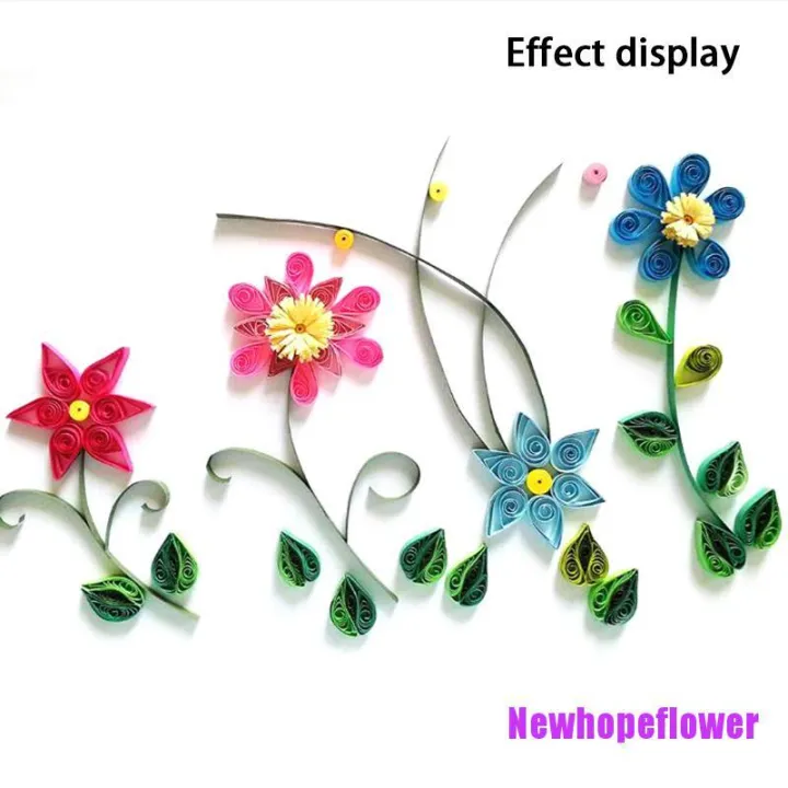 NFPH 120Pcsset Paper Quilling Strips Set 5mm 53cm Paper For Craft DIY