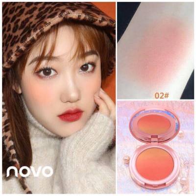 บรัชออนไล่เฉดสี ปัดแก้มไล่เฉดสี NOVO PRETTY FOR YOU SILKY ROUGE บลัชออนเนื้อละเอียด มีให้เลือก 4 เฉดสี