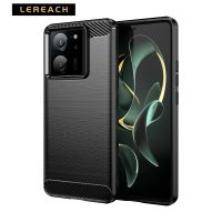 Lereach เคสสำหรับ Xiaomi 13T / 13T Pro / Redmi K60 Ultra นิ่มคาร์บอนไฟเบอร์แบบบางพิเศษ อัลตร้า TPU ป้องกันการกระแทกฝาหลังเคสมือถือ