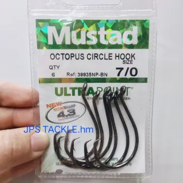 Mustad Demon Circle Hook ( 39951 NPBLN ) - Fishing Hook Mata Kail Pancing –  Meefah Tackle