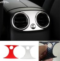 For Mercedes Benz GLC C Class W205 W253 C200 GLC260 Etc Carbon Fiber Or Metal Car Armrest Rear Air Outlet Cover Vent Sticker