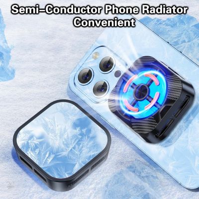 ₪✼◘ Convenient Aluminum Alloy Mobile Phone Radiator DC 5V/2A Semi-Conductor Mobile Phone Cooler High-efficiency Refrigeration