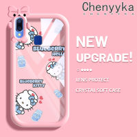 เคส Chenyyka สำหรับ VIVO Y95 Y91 Y91i เคสลายการ์ตูนบลูเบอร์รี่สีสันสดใสน่ารักเลนส์กล้องถ่ายรูปแบบนิ่มมอนสเตอร์ตัวน้อยซิลิโคนเคสโปร่งใสกันกระแทกแบบใสง่าย