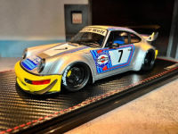 RWB 964  Silver/Yellow With Engine 1:18 (IG)