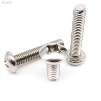 10pcs UNC 1/4-20 US Coarse Thread 304 A2-70 Stainless Steel Cross Recess Round Phillips Pan Head Screw Bolt