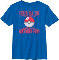 Fifth Sun Kids Pokemon Pokeball Fun Boys Short Sleeve Tee Shirt