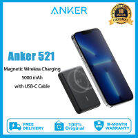 Anker 521ไร้สายแม่เหล็ก5000 MAh เครื่องชาร์จแบตเตอรี่ไร้สายแม่เหล็กพร้อม USB-C สายสำหรับแอปเปิล IPhone14/13/12pro