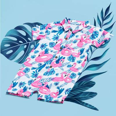 Lollipopkids - Floating Flamingo Romper