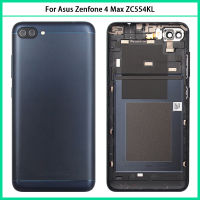 Untuk Zenfone 4 Max ZC554KL Bateri Belakang Penutup ZC554KL Belakang Pintu Bateri Kerangka Kes Perumahan dengan Butang Ganti