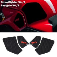 For Ducati Fuel Tank Grip Pads Knee Traction V4 Panigale V4S Streetfighter V4 S 2021 2020 2019 2018